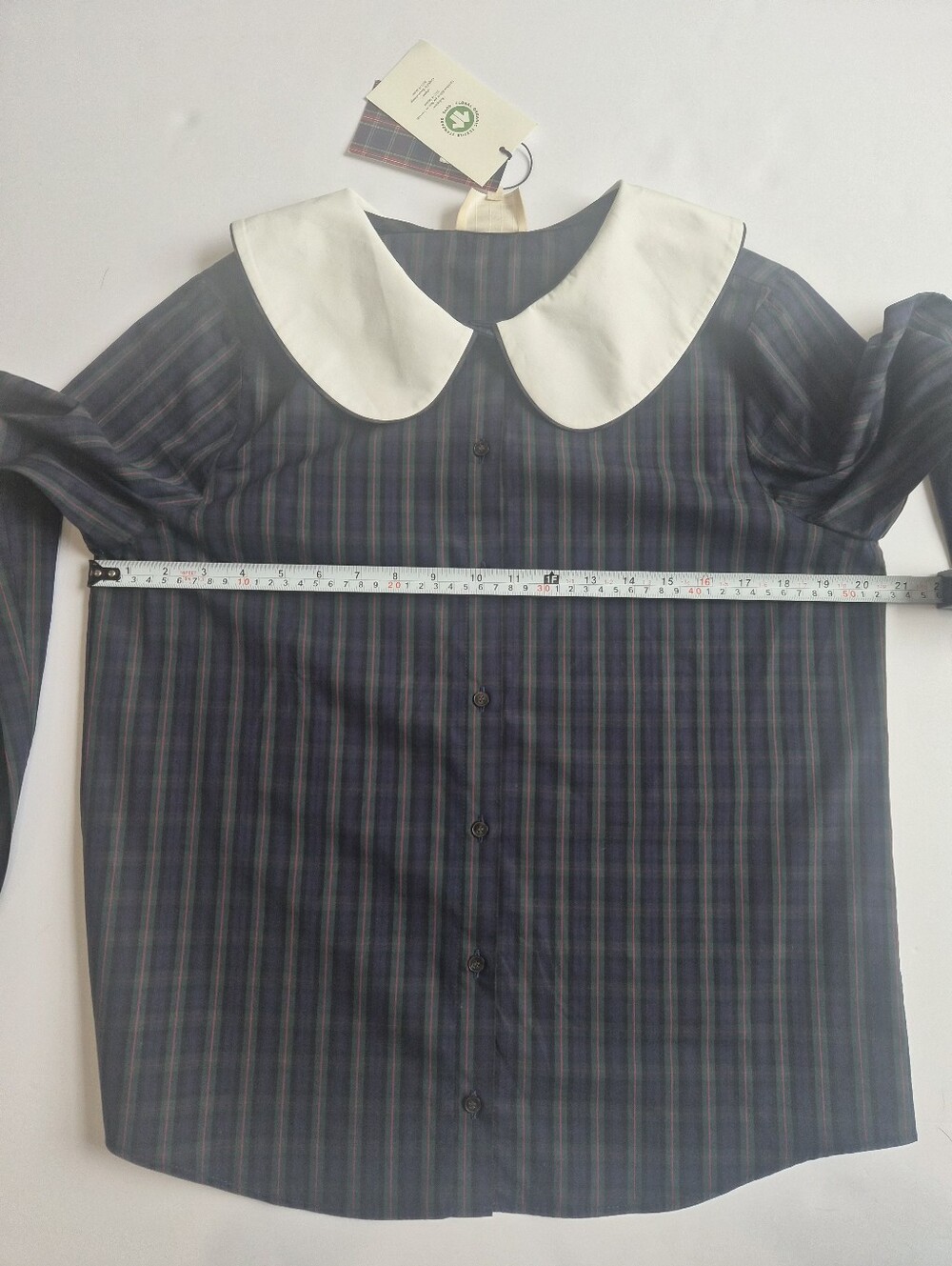 *NWT* [Sezane X MDLO] Gema Shirt in Morley Checks, Size 38/6, Maria De La Orden - Picture 4 of 16